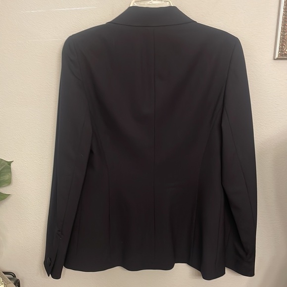 Lafayette 148 Perfect Navy 2 Button Blazer/Jacket Wool - Picture 4 of 12